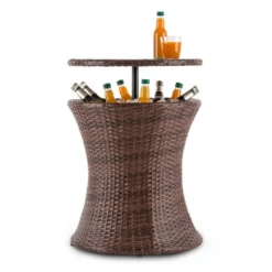 Blumfeldt Beerboy - Gartentisch , Stehtisch , Beistelltisch , Getränkekühler , Höhenverstellbare Tischplatte , 50cm Durchmesser , Polyrattan , Für Garten, Balkon Oder Terrasse , Wetterfest , Braun 9 Blumfeldt Beerboy - Gartentisch , Stehtisch , Beistelltisch , Getränkekühler , Höhenverstellbare Tischplatte , 50cm Durchmesser , Polyrattan , Für Garten, Balkon Oder Terrasse , Wetterfest , Braun -Stil Beet Verkaufsgeschäft 4562784fed8b1c3e73e50134ca2d3c56