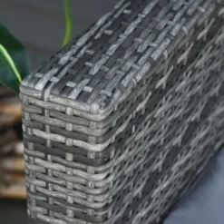 Outsunny Poly-Rattan Sofa Mit Kissen 3-Sitzer Garten Loungesofa Metall Polyester Grau 185 X 70 X 80 Cm -Stil Beet Verkaufsgeschäft 45e7c85091abebfa8cacf4a4ad7ce451