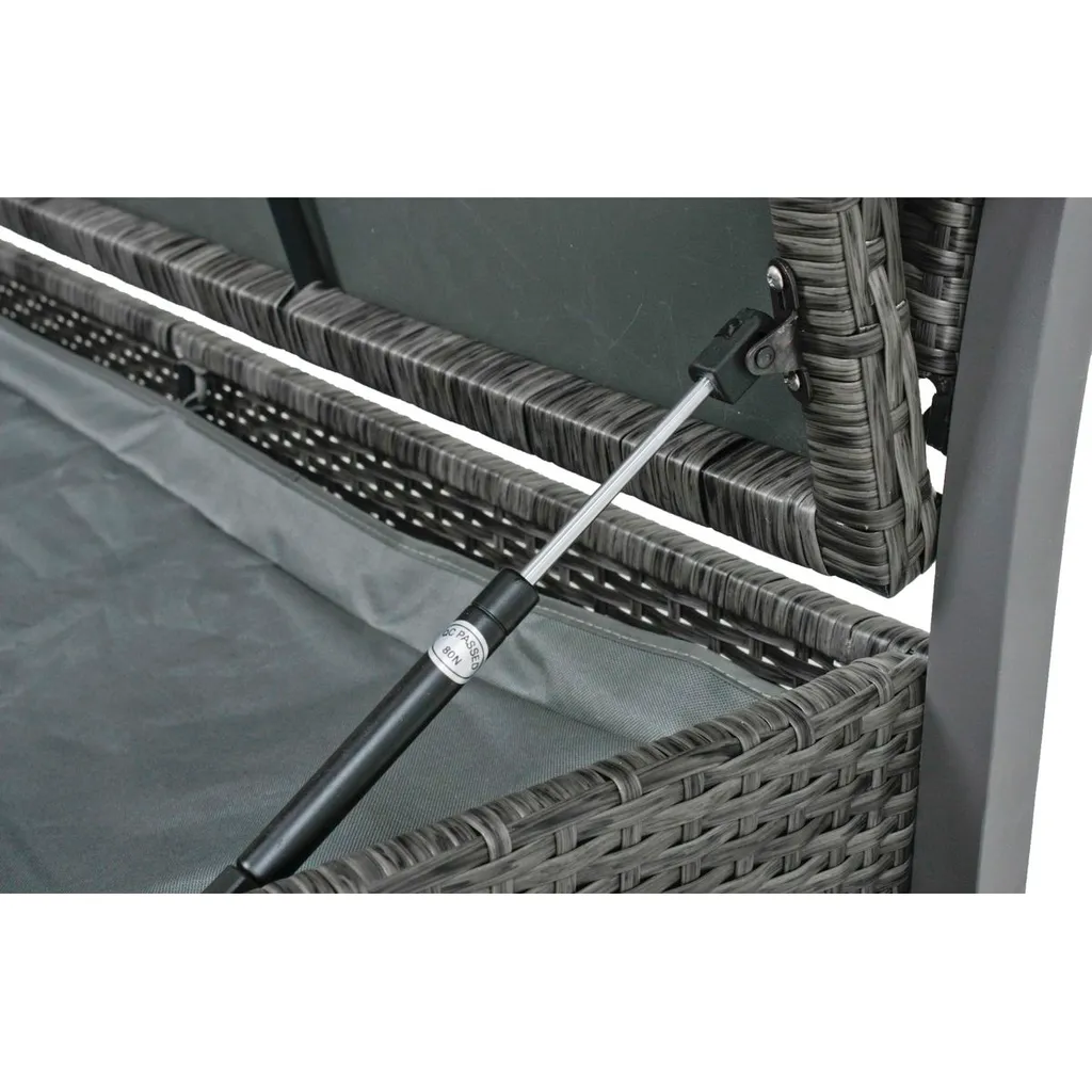 Garden Pleasure Parkbank Ferrara Rattan Optik Garten Bank Sitzbank Möbel 5 Garden Pleasure Parkbank Ferrara Rattan Optik Garten Bank Sitzbank Möbel – Bild 5