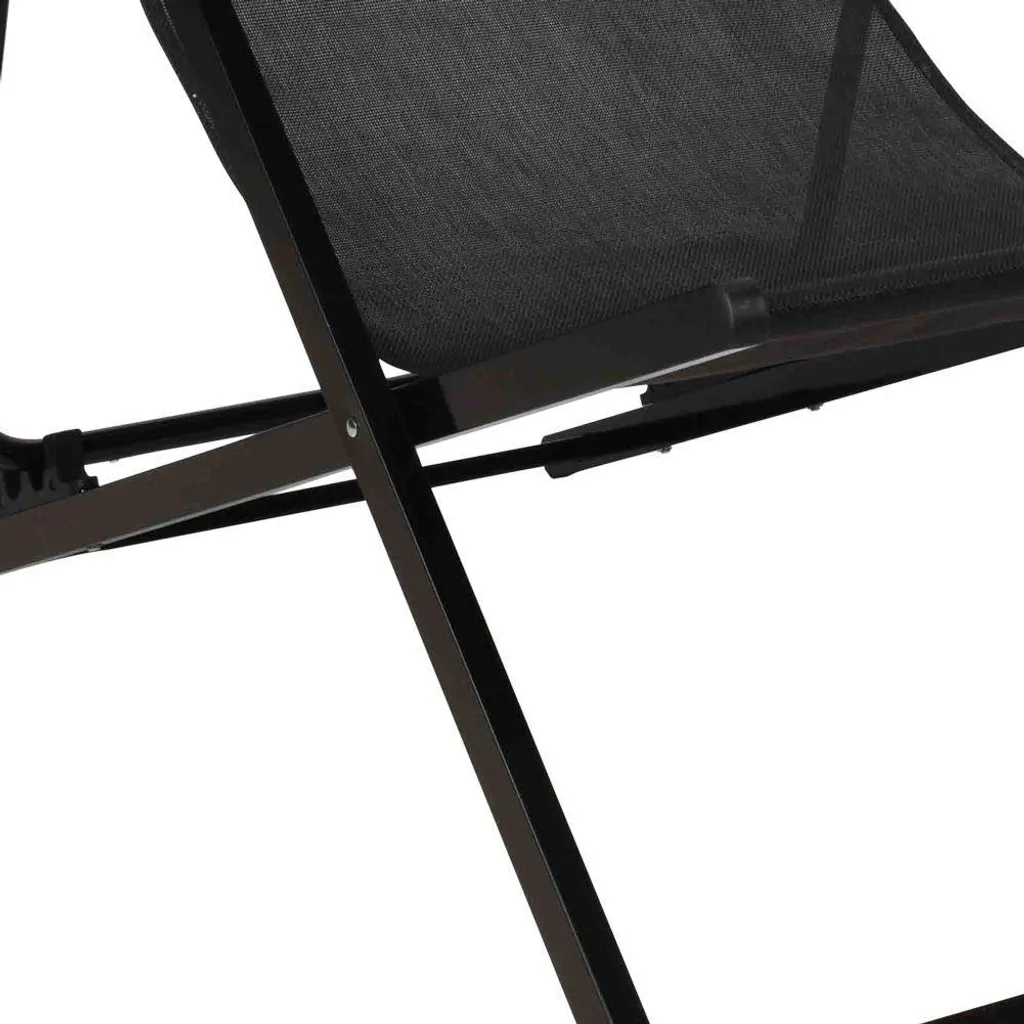 Ambiance Gartenliege Sonnenliege Liegestuhl Klappbar SCHWARZ Aus Metall 101x61x91 Cm 10 Ambiance Gartenliege Sonnenliege Liegestuhl Klappbar SCHWARZ Aus Metall 101x61x91 Cm - Image 10