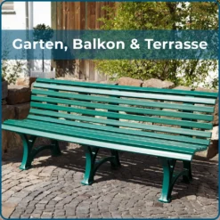 BLOME Sitzbank Borkum – Gartenbank Für Garten, Balkon, Terrasse, Parkbank In Moosgrün, 4-Sitzer, Germany -Stil Beet Verkaufsgeschäft 47a2056a3e6e9211ab44e10525711233