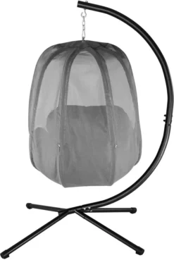 Juskys Hängesessel Lani Mit Gestell & Weicher Sitz- & Rückenkissen + Seitenpolsterung Outdoor & Indoor Max. 160 Kg Garten Korbhängesessel Hängekorb -Stil Beet Verkaufsgeschäft 48b8f4108c1715e8ab949f5273269743