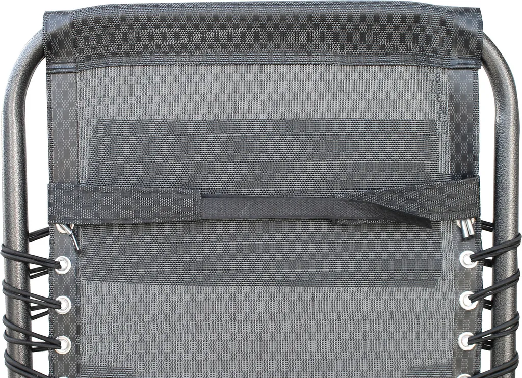 Relax Sessel Mit Kopfkissen - 175cm / Grau - Verstellbarer Garten Sonnen Liege Stuhl 5 Relax Sessel Mit Kopfkissen - 175cm / Grau - Verstellbarer Garten Sonnen Liege Stuhl - Image 5