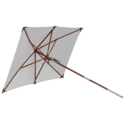 Anndora Sonnenschirm 2,5x1,5m EckigKnickbar Hellgrau - Hellgrau -Stil Beet Verkaufsgeschäft 4a90dd64c92b91e4ad4fcc5e2463394b