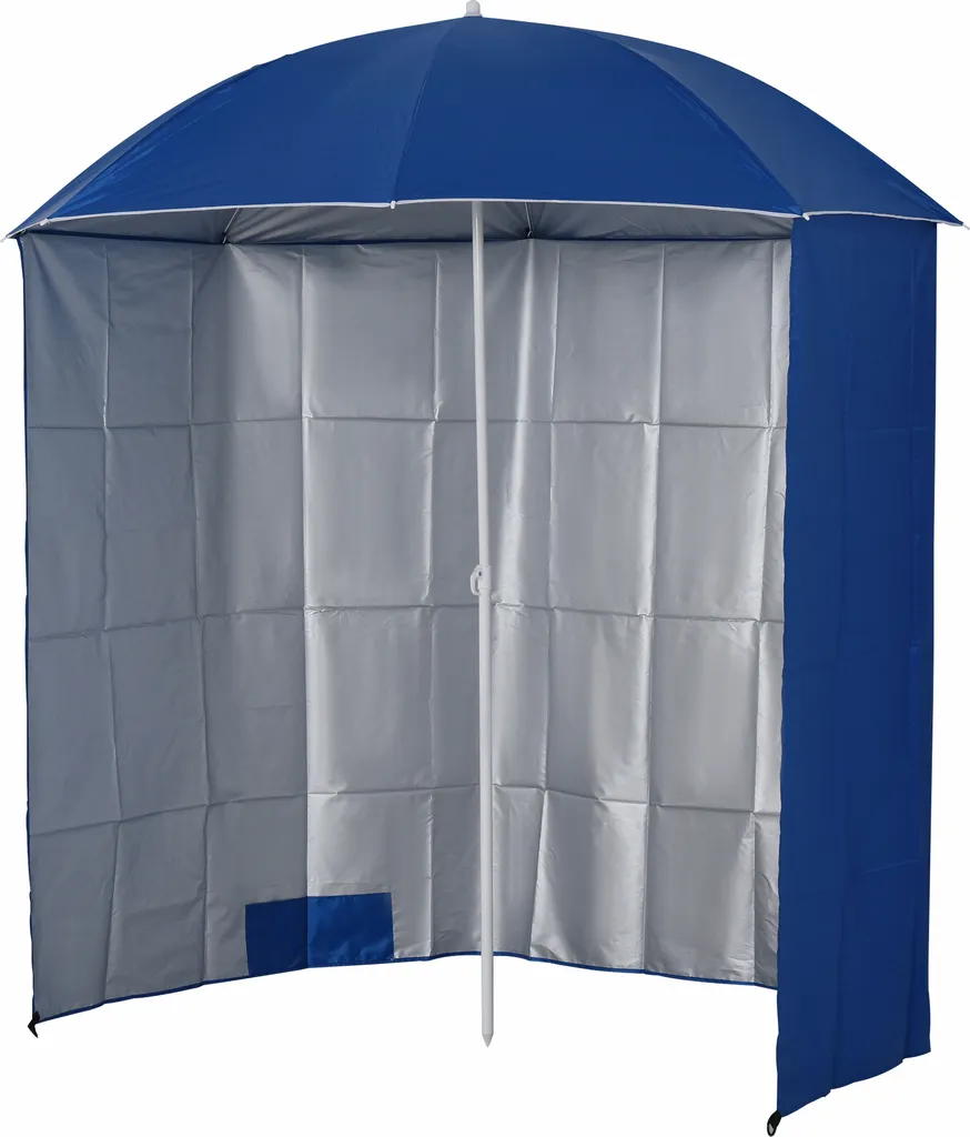 Outsunny Sonnenschirm Strandschirm Sonnenschutz Mit Seitenwand Strand Polyester Blau 2,2 X H2,2m 2 Outsunny Sonnenschirm Strandschirm Sonnenschutz Mit Seitenwand Strand Polyester Blau 2,2 X H2,2m – Bild 2