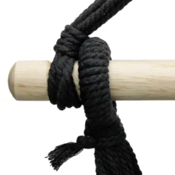 ECD Germany Hängesessel Mit 2 Kissen, Aus Baumwolle, Hartholz Querstab, Belastbar Bis 120 Kg, Indoor/Outdoor, Hängestuhl Hängesitz Hängeschaukel Hängematte Hängekorb, Anthrazit -Stil Beet Verkaufsgeschäft 4ca52bcd578778baea3599d410d7aa3d