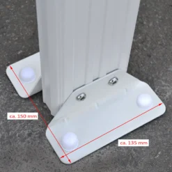 HOME DELUXE - Terrassenüberdachung 618 X 303 X 226 / 278 Cm Weiß Terrassendach Überdachung Carport -Stil Beet Verkaufsgeschäft 4d059cde9bd49dbd4ae81af20c6d9df3