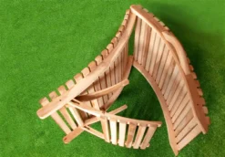 VCM Strandliege Faltbar Sonnenliege Gartenliege Liege Teakholz Faltliege -Stil Beet Verkaufsgeschäft 4d9ad8863360bfaefedb36b63693579e