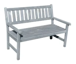 Gartenbank 'Johanna' 2-Sitzer, Grau Parkbank Holzbank Sitzbank Garten Holz Bank -Stil Beet Verkaufsgeschäft 4e0758baa00639cc7b94aa973295cdf6