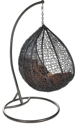 HOME DELUXE - Polyrattan Hängesessel CIELO - Inklusive Gestell, Sitz-, & Rückenkissen | Hängestuhl, Hängekorb, Gartenliege, Hollywoodschaukel, Hängeschaukel -Stil Beet Verkaufsgeschäft 4e24e5683cdb2d90ca3d9bf85f13de39