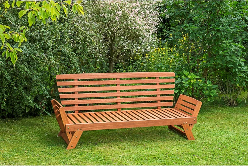 Merxx Gartenbank Mit Sitzkissen Eukalyptus Natur, Rot, Creme 62,5 Cm X 202 Cm X 77 Cm 7 Merxx Gartenbank Mit Sitzkissen Eukalyptus Natur, Rot, Creme 62,5 Cm X 202 Cm X 77 Cm – Bild 7