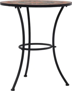 VidaXL Mosaik-Bistrotisch Orange / Grau 60 Cm Keramik -Stil Beet Verkaufsgeschäft 500872da39a835e0c0c4f24ea96737b3