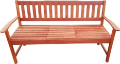 KMH® 3-sitzerEukalyptus Gartenbank Mit Integr. Tisch -Stil Beet Verkaufsgeschäft 5211a79d6984274c186f6d28acba1e1b