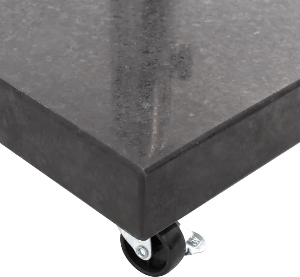 VidaXL Sonnenschirmständer Granit 30 Kg Quadrat Schwarz 4 VidaXL Sonnenschirmständer Granit 30 Kg Quadrat Schwarz - Image 4