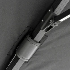 Outsunny Sonnenschirm 3x3m Ampelschirm Alu Roma Schirm Mit Solar-LED-Lichtern Neigbar Dunkelgrau -Stil Beet Verkaufsgeschäft 52f3060b6ae712c379e29520a29f3a94