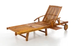 CHILLROI Verstellbare Sonnenliege Mit Beistelltisch - Akazienholz Gartenliege -Stil Beet Verkaufsgeschäft 5317b6b9977583a3cf3fc7b7d72bb4cb