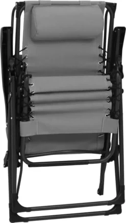 VidaXL Klappbare Liegestühle 2 Stk. Textilene Grau 15 VidaXL Klappbare Liegestühle 2 Stk. Textilene Grau -Stil Beet Verkaufsgeschäft 531831ec1b5d3d03216e3823a5e65be1