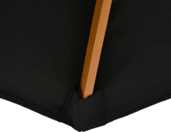 Outsunny Sonnenschirm Holz 300 Cm Holzschirm Gartenschirm Balkonschirm Bambus Schwarz -Stil Beet Verkaufsgeschäft 53d7e39577dacef3cb8d7209a09acb45