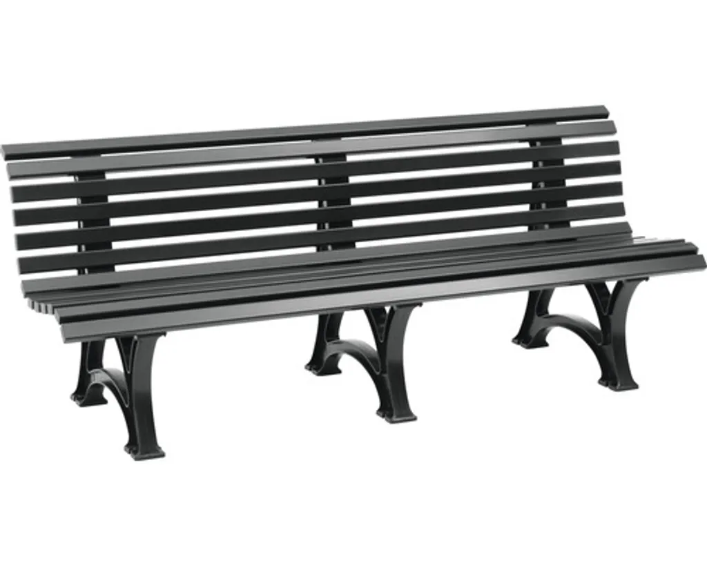 Gartenbank Blome Borkum Kunststoff 4-Sitzer Graphitgrau 1 Gartenbank Blome Borkum Kunststoff 4-Sitzer Graphitgrau