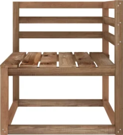 VidaXL 2-tlg. Garten-Lounge-Set Braun Imprägniertes Kiefernholz -Stil Beet Verkaufsgeschäft 54a2f008ed21873defb1401f38956819