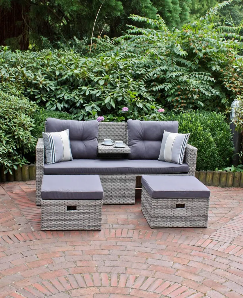 Garten Lounge Sofa Sitzgruppe Garten Couch Sessel Rattan Optik Gartenmöbel 10 Garten Lounge Sofa Sitzgruppe Garten Couch Sessel Rattan Optik Gartenmöbel - Image 10