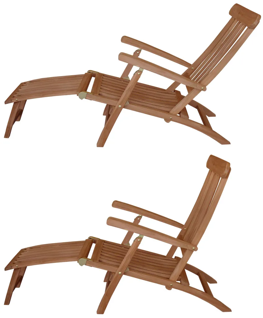 KMH® Deckchair *Classic* Echt TEAK 2 KMH® Deckchair *Classic* Echt TEAK - Image 2
