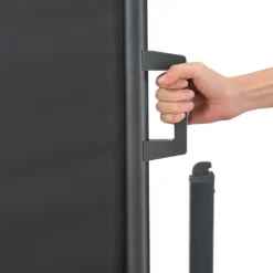 Juskys Seitenmarkise Dubai 500 X 200 Cm Ausziehbar Blickdicht, Sichtschutz Windschutz Für Balkon & Terrasse, Seitenrollo Wandhalterung - Anthrazit -Stil Beet Verkaufsgeschäft 55c761bf037bcc715bebda81768f52e7