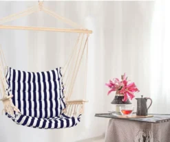 ProGarden Hängesessel Mit Blauen Streifen -Stil Beet Verkaufsgeschäft 561690c661518b544a003575ea19f7c9