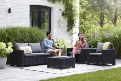 Allibert By Keter Loungesofa California 3-sedačka -Stil Beet Verkaufsgeschäft 56c27e738ed730fd86302f9df4885f9c