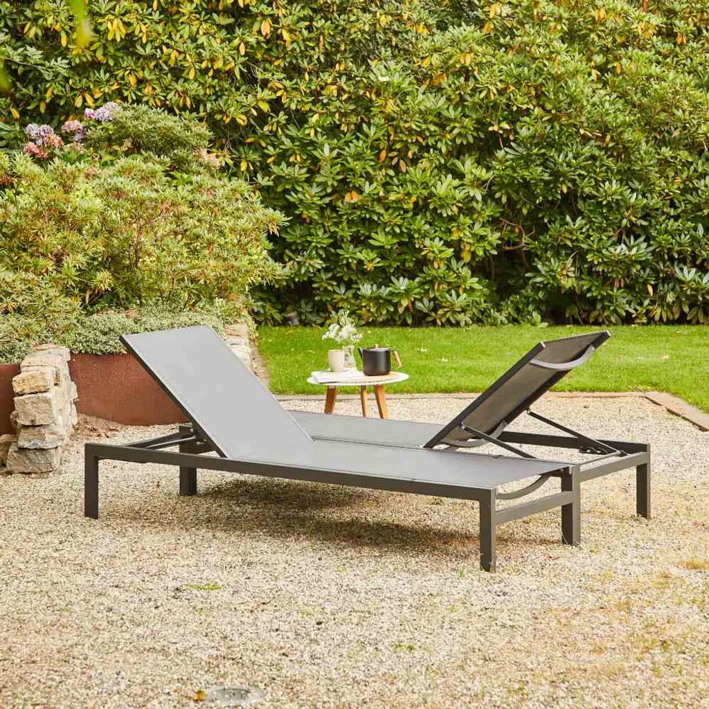 Siena Garden Rimini Lounger Set 2teilig Aluminium ,matt-anthrazit M29400 10 Siena Garden Rimini Lounger Set 2teilig Aluminium ,matt-anthrazit M29400 - Image 10