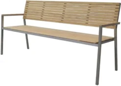 Garden Pleasure Bank DENVER 2-Sitzer Edelstahl 304 Gebürstet / Teak100% 304770 -Stil Beet Verkaufsgeschäft 58676f1282d47e3b539fd83430fb9da9