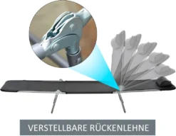 Outsunny Sonnenliege Gartenliege Relaxliege Bäderliege Zweibeinliege 4 Farben (Schwarz) -Stil Beet Verkaufsgeschäft 58783ac23fb9fd90d1c43e1e11fcc188