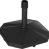 Outsunny Sonnenschirmständer 22 Kg Sonnenschirmfuß Für Mastdurchmesser Ø 32/34/38 Mm, Schirmständer Für Garten, Balkon, Zementfüllung, Schwarz 46 X 46 X 39 Cm