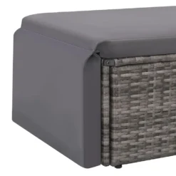 VidaXL 2-tlg. Garten-Lounge-Set Mit Auflagen Poly Rattan Grau -Stil Beet Verkaufsgeschäft 5b04caafe29035d3e5daa529a80aef69
