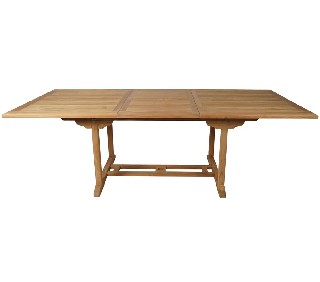 KMH® Teak Tisch 170-230*100 Cm RECHTECKIG 1 KMH® Teak Tisch 170-230*100 Cm RECHTECKIG