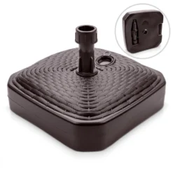 Sonnenschirmständer Rattanoptik - Eckig - Braun - 390 X 390 X 130 Mm 7 Sonnenschirmständer Rattanoptik - Eckig - Braun - 390 X 390 X 130 Mm -Stil Beet Verkaufsgeschäft 5bb05fd91f909fa898ac965dbe17dfb0