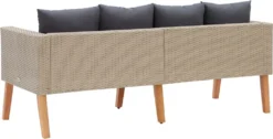 VidaXL 2-Sitzer-Gartensofa Mit Auflagen Poly Rattan Beige -Stil Beet Verkaufsgeschäft 5d15390882444152f2f165d0f89ce695