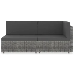 VidaXL Modulares 2-Sitzer-Sofa Poly Rattan Grau 11 VidaXL Modulares 2-Sitzer-Sofa Poly Rattan Grau -Stil Beet Verkaufsgeschäft 5d7c41ffb56457eaef42e3331e4eca1d
