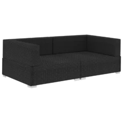 VidaXL Ecksofas 2 Stk. Mit Auflagen Poly Rattan Schwarz 7 VidaXL Ecksofas 2 Stk. Mit Auflagen Poly Rattan Schwarz -Stil Beet Verkaufsgeschäft 5e565d0005a08857016abbf00b36aa61