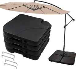 Wolketon Sonnenschirmstaender Sonnenschirm Schirmstaender Gartenschirm Befuellbar 100kg -Stil Beet Verkaufsgeschäft 5ebdaa59c1c2fad99f96407e79481fbb