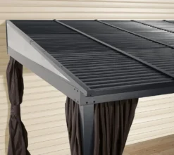 Sojag Aluminium Terrassenüberdachung Portland 10x16 Grau 288x488x240 Cm -Stil Beet Verkaufsgeschäft 5f90f0fd33d15deafdd3cd27ce461902