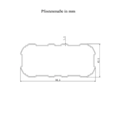 HOME DELUXE - Terrassenüberdachung 618 X 303 X 226 / 278 Cm Weiß Terrassendach Überdachung Carport -Stil Beet Verkaufsgeschäft 5fb8e9065af35324eb4a65633a5c307e