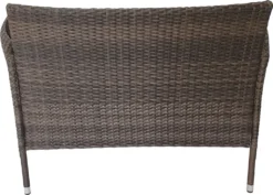 KMH Garden® Polyrattan Bank *Holme* Natur-braun -Stil Beet Verkaufsgeschäft 6025e2f9229c6614cacbba8055dfed7c