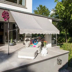 HI 62480 Klemmmarkise Markise B300xT120cm Hellgrau 9 HI 62480 Klemmmarkise Markise B300xT120cm Hellgrau -Stil Beet Verkaufsgeschäft 61472de76f72e5fa9ab052c386e0ab51