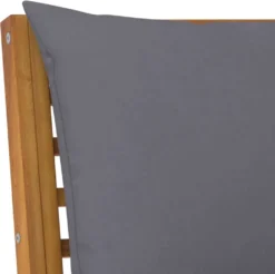 VidaXL Gartenbank 114,5 Cm Mit Dunkelgrauem Kissen Massivholz Akazie -Stil Beet Verkaufsgeschäft 6188c15e036b596ae0da4c48a6ef7a2f