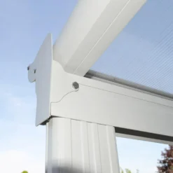 HOME DELUXE - Terrassenüberdachung 618 X 303 X 226 / 278 Cm Weiß Terrassendach Überdachung Carport -Stil Beet Verkaufsgeschäft 618d9659b286e88d32dba108cc4deaad