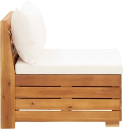 VidaXL Modular-Mittelsofa 1 Stk. Mit Auflagen Massivholz Akazie -Stil Beet Verkaufsgeschäft 624091f7caf27742f82488852208dd8a