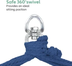 VITA5 Hängesessel Outdoor - Stabiler & Sicherer Hängestuhl - Stylischer Hängesessel Indoor - Schaukel Für Erwachsene & Kinder - Bequeme Boho Raumdeko - 250kg Tragkraft (Grün/Blau) -Stil Beet Verkaufsgeschäft 626dd53182331c5919b5ca1f4d2fda17