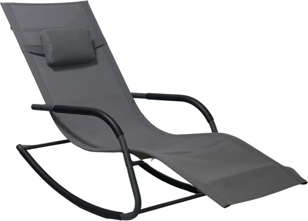 Garten Schaukel Liege Mit Kopfkissen 147 X 63 Cm - Anthrazit - Wetterfeste Relax Sonnenliege Gesundheitsliege Wellnessliege Spa Liegestuhl 1 Garten Schaukel Liege Mit Kopfkissen 147 X 63 Cm - Anthrazit - Wetterfeste Relax Sonnenliege Gesundheitsliege Wellnessliege Spa Liegestuhl