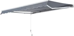 Outsunny Markise Gelenkarmmarkise Sonnenschutz 3,5x2,5m Mit Handkurbel Grau Alu+Polyester 14 Outsunny Markise Gelenkarmmarkise Sonnenschutz 3,5x2,5m Mit Handkurbel Grau Alu+Polyester -Stil Beet Verkaufsgeschäft 62a0e5ced42d52355d9a61d8bb18884d